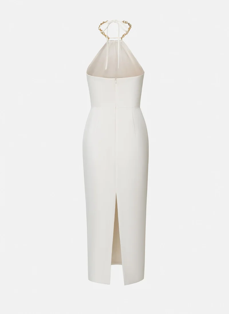 Lichi  Chain-halterneck midi dress for Women | Best Price UAE